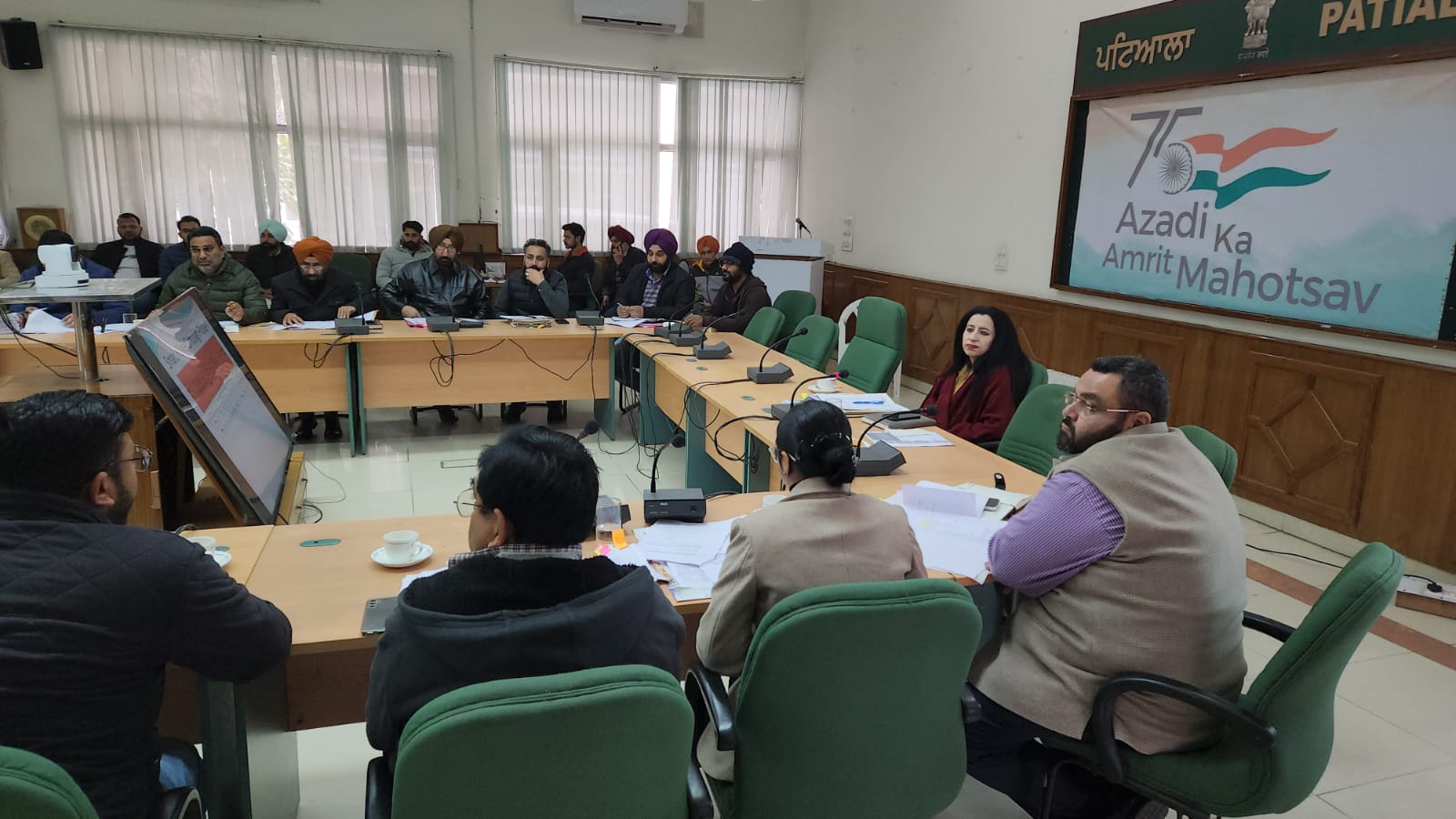 The Additional Deputy Commissioner reviewed the ongoing development works in the villages